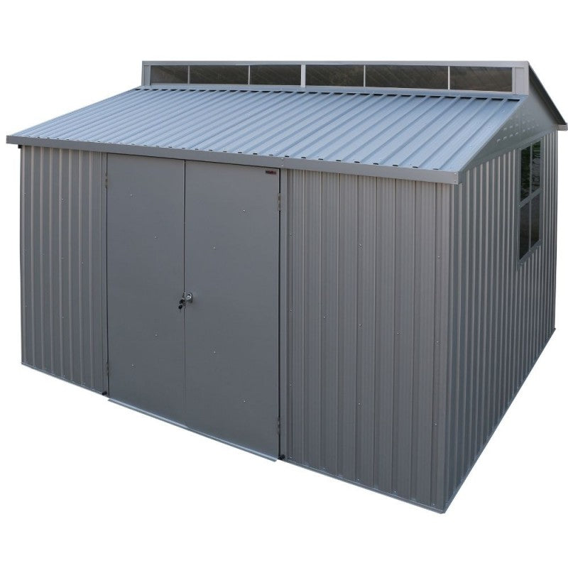 Casetta in Alluminio Alu 10'x8' Duramax 323 x 232 x 235 cm colore grigio