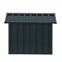 Casetta Box da Giardino 77,5x82,9x65,5 cm in Acciaio Zincato Antracite