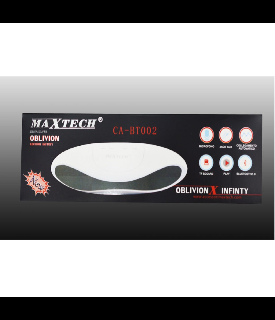 Cassa Speaker Bluetooth Con Funzione Vivavoce Per Smartphone Pc Maxtech Ca-bt002         