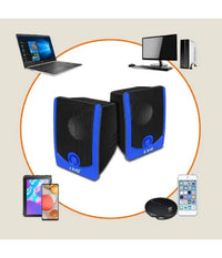 Casse Altoparlanti Cablati Stereo Usb 2.0 Pc Notebook Dvd Tv Mp3 Tablet 3w A2033         