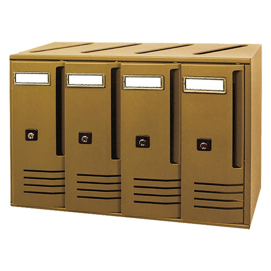 Cassetta Postale Serie 'Cubo' C4 - Taglia: C6 - Cm 62 X 17,5 X H 30 Bronzo