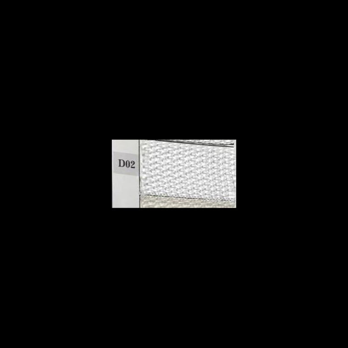 Cassetto poliestere c/manici metallo1-7bianco cm38x28h21