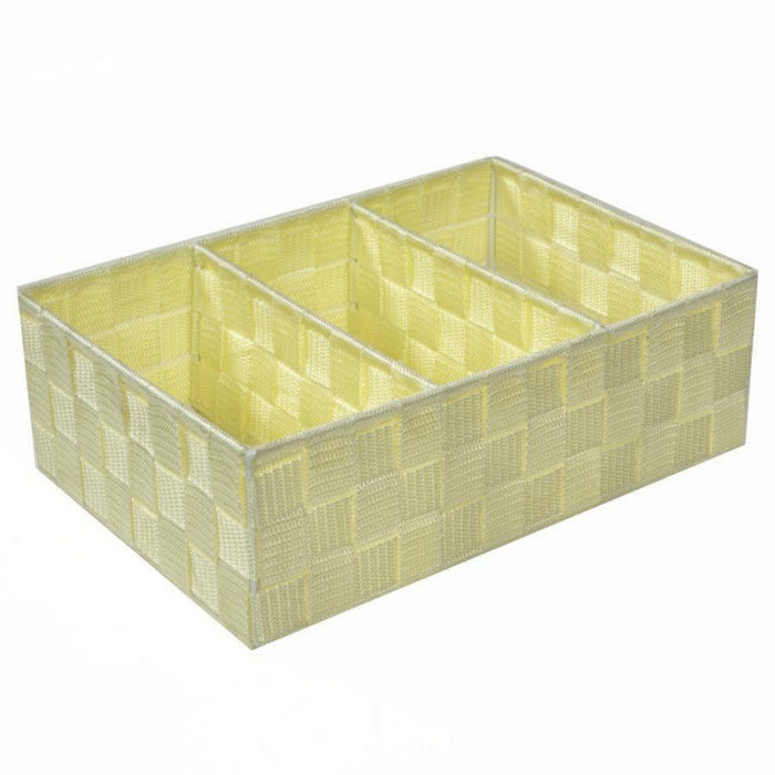 Cassetto poliestere crema 3 scomparti cm31x21h10