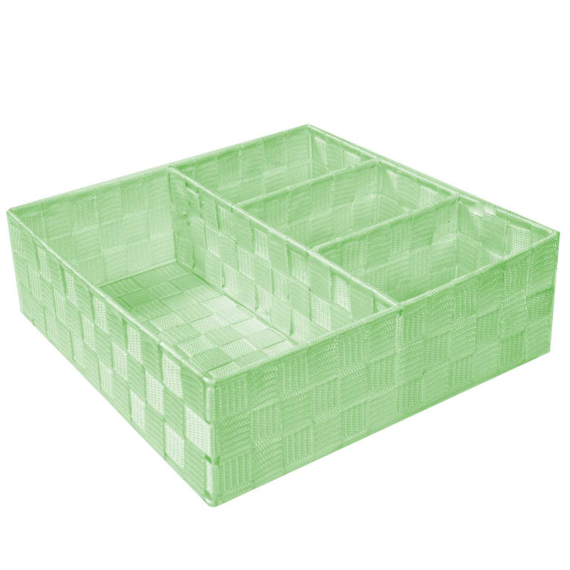 Cassetto poliestere verde chiaro quadrocm32x32h10