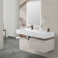 Cassettone sospeso bagno 60 cm grigio perla opaco Iside