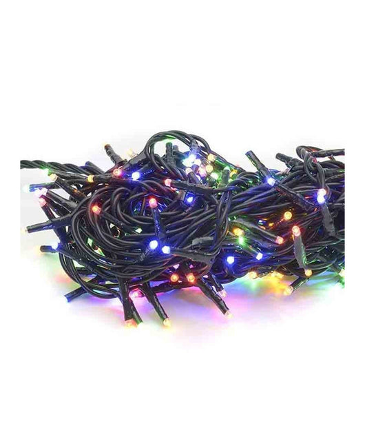 Catena Luci A Led Natalia 100 Led Lucciole Multicolor Con Controller 8 Funzioni         