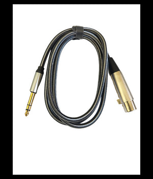 Cavo Adattatore Audio 1.5mt Microfono Xlr Femmina A Trs Maschio Da 6,35mm Kl6305         