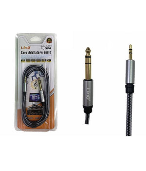 Cavo Adattatore Audio Jack 3,5mm â€“ Jack 6,35mm 1,5 Mt Per Microfoni Mixer Kl3611         