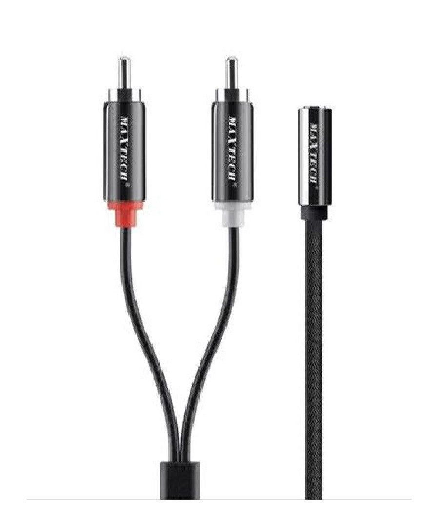 Cavo Adattatore Audio Stereo Aux Jack 3.5mm Femmina A 2xrca Maschio 15cm Rca-a01         