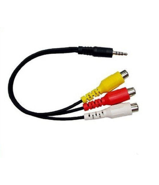 Cavo Adattatore Audio Video Da Jack 3.5mm Maschio A 3x Rca Femmina 10cm Av-3rca         