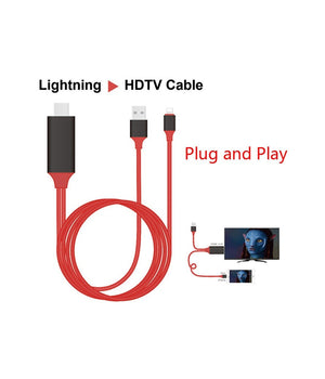 Cavo Adattatore Video Lightning Usb Hdmi Hdtv Tv Per Iphone I7 I6 I5         