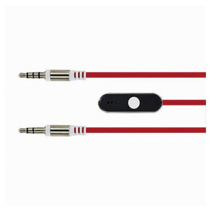 Cavo Audio 3,5mm Aux Stereo Con Microfono Incorporato Per Smartphone 1mt Maxtech Aux-m1m         