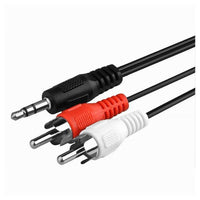 Cavo Audio Da Jack 3,5mm A 2 Rca Maschio 1.5 Metri Per Casse Strumento Acustico         