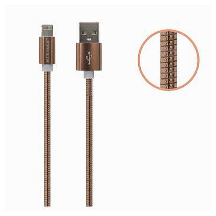 Cavo Di Ricarica Per Iphone Ipad 5volt-2000ma 1mt Alta Velocità  Usb Maxtech F-ip013         