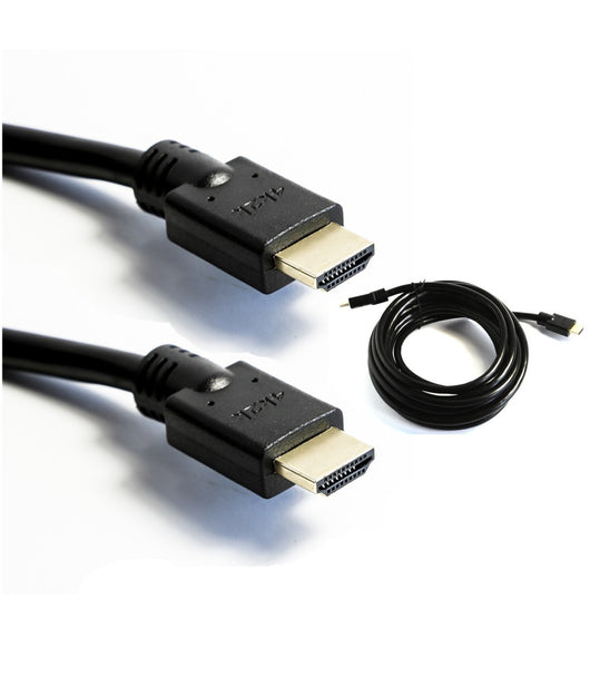 Cavo Hdmi 4k 2k Ad Alta Velocita' Fullhd Hd 3d 1080p Blu-ray Gold 24k 1,50 Mt         