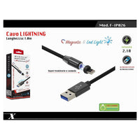 Cavo Lightning 1mt Usb Intrecciato Magnetico Ricarica Ipad Iphone Maxtech F-ip026         