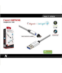 Cavo Lightning 1mt Usb Intrecciato Magnetico Ricarica Ipad Iphone Maxtech F-ip026         