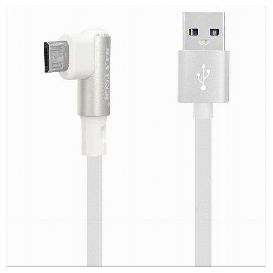 Cavo Ricarica Micro Usb 90° Per Smartphone Cavetto Dati 1 Mt F-s025 Maxtech         