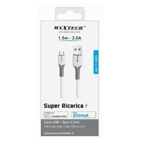 Cavo Usb A Micro Usb Super Ricarica 1.5 Mt 3 A Dati Per Smartphone Tablet F-s045         