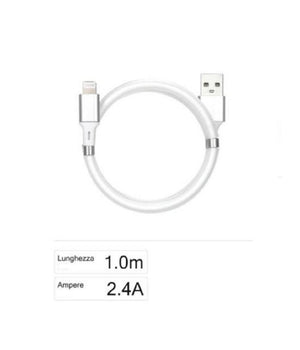 Cavo Usb Ricarica Trasferimento Dati A Lightning 2.4a 1mt Iphone Ipad F-ip028         