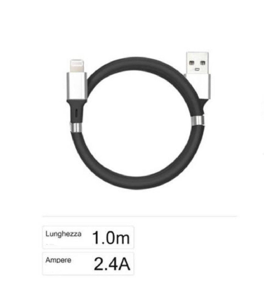 Cavo Usb Ricarica Trasferimento Dati A Lightning 2.4a 1mt Iphone Ipad F-ip028         