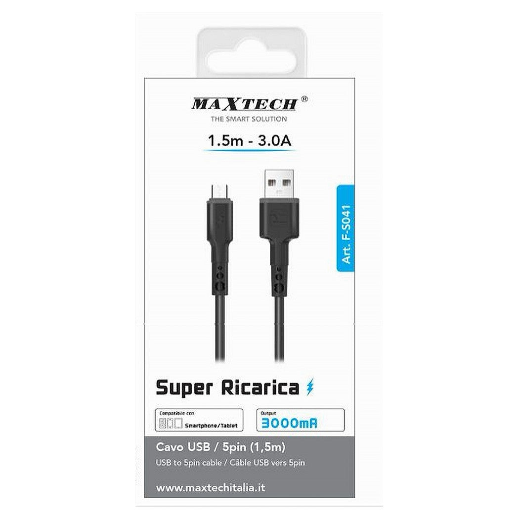 Cavo Usb/micro Usb 1.5mt 3 A Super Ricarica Trasferimento Dati Smartphone F-s041         