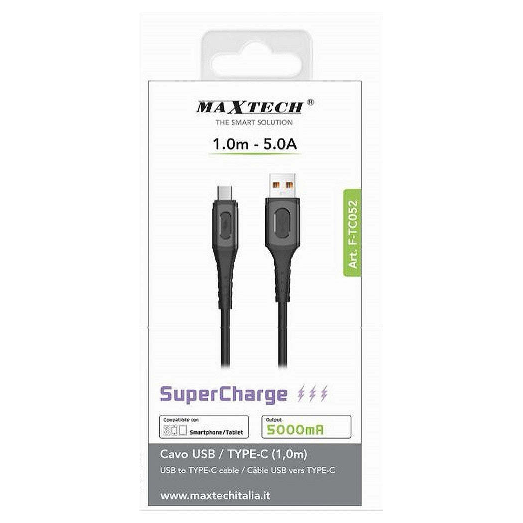 Cavo Usb/type-c 1 Mt 5a Super Carica Trasmissione Dati Smartphone Tablet F-tc052         