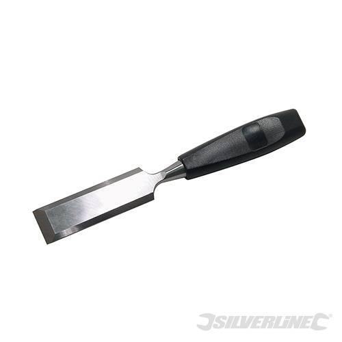 Scalpelli per legno in acciaio manico rivestito in plastica Silverline - 38mm