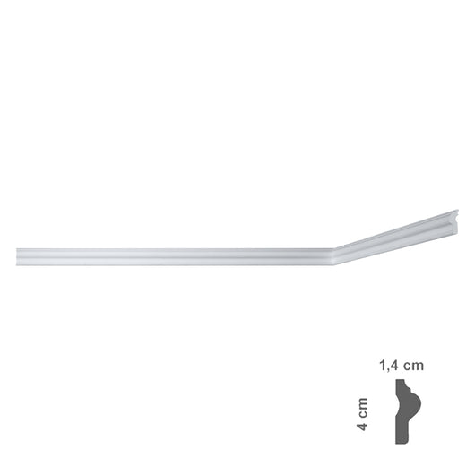 125pz cornice decorativa per soffitto mod. i709 - mm 14 x 40 cod:ferx.913142nlm