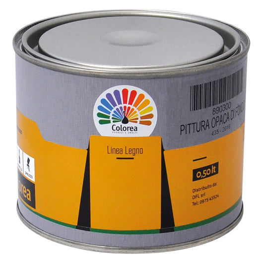 6pz pittura opaca di fondo 'colorea' lt. 0,500 890300nlm