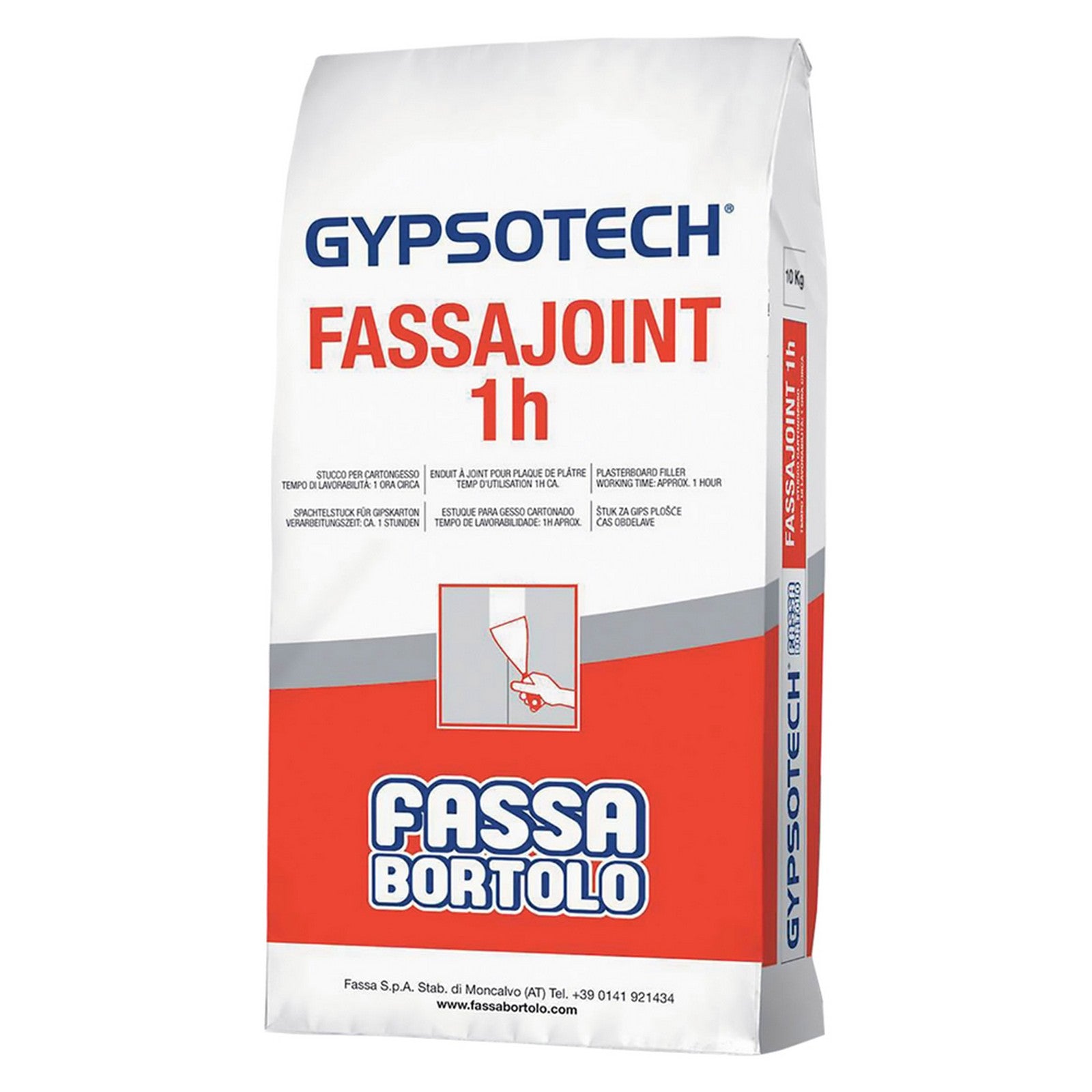 stucco in polvere per cartongesso 'fassajoint 1 h' kg. 5 9026300nlm