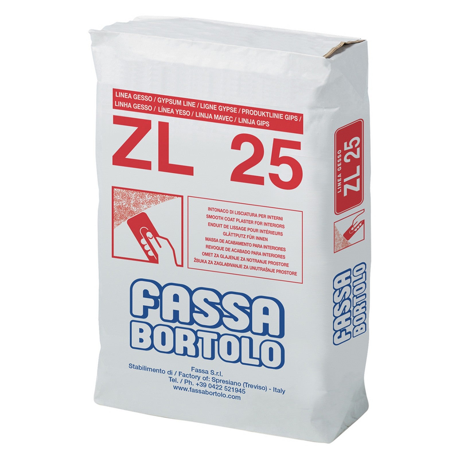 intonaco di lisciatura 'zl 25' kg. 5 9026320nlm