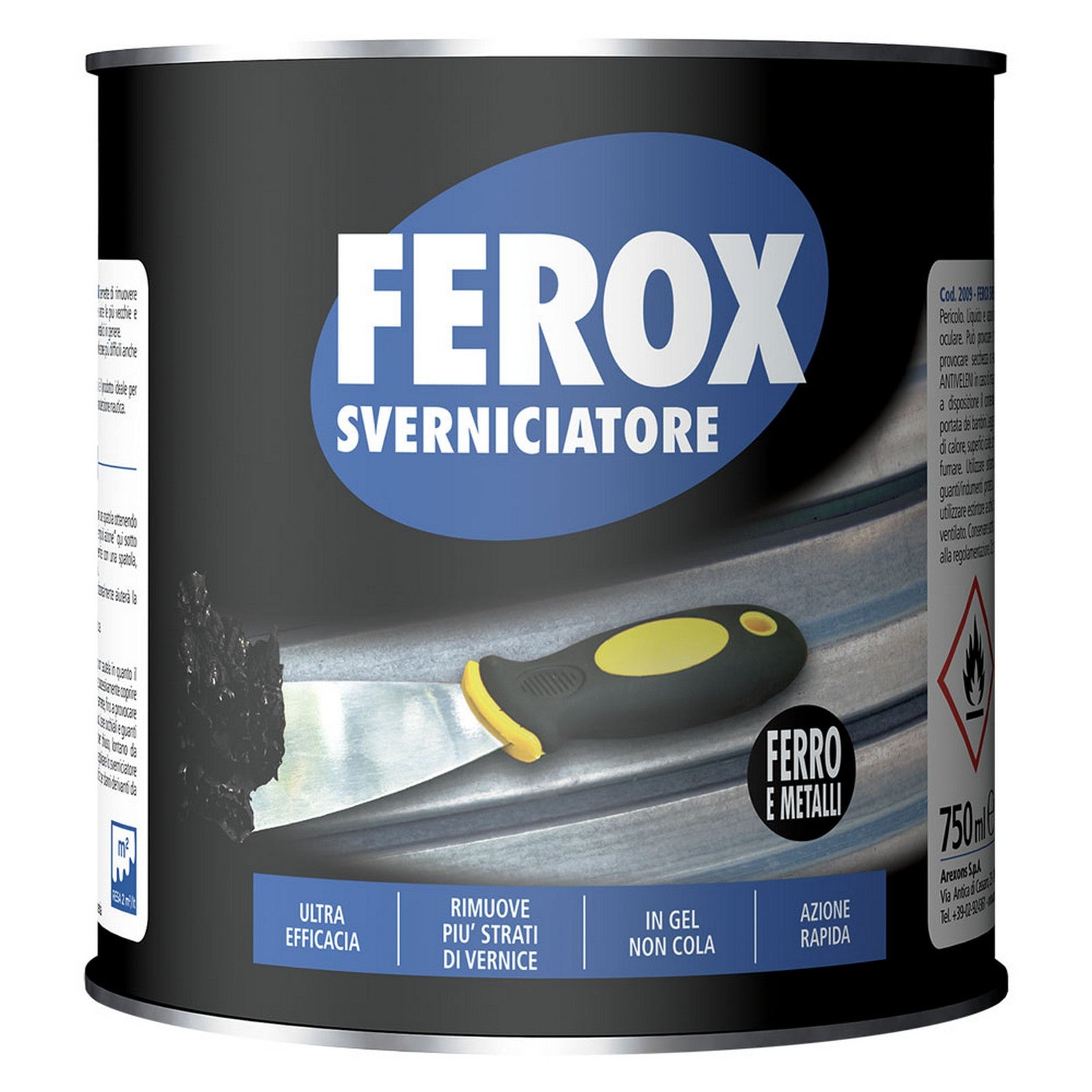 12pz ferox sverniciatore ferro e metalli ml 750 9035250nlm