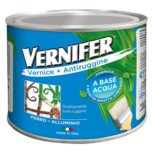 vernice antiruggine base acqua 'vernifer' ml. 500 - verde smer.brillan.(4605) 9300786nlm