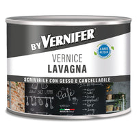 vernice acrilica base acqua lavagna 'vernifer' ml. 500 - antracite (4809) cod:ferx.9300850nlm