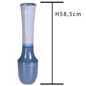 Vaso in Ceramica con Collo Stretto H 58,5 cm