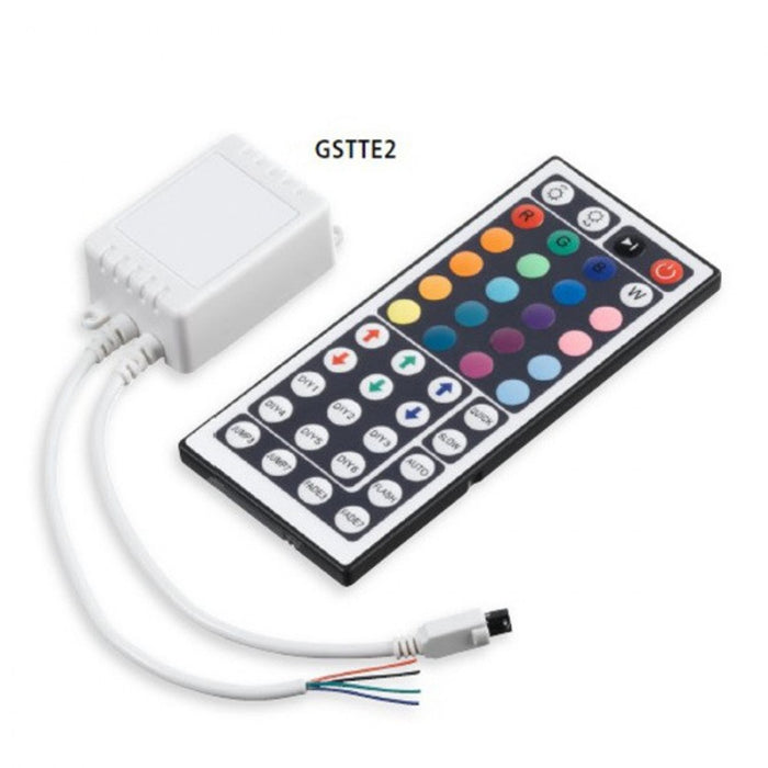 Centralina+telecomando rgb gea led gstte2 144w ip20 raggi infrarossi per strip led rgb