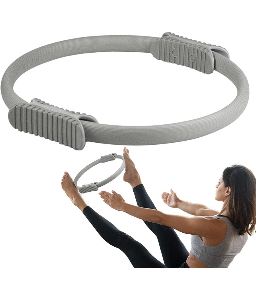 Cerchio Fitness Anello Ring Pilates Magic Circle Anello Yoga Doppia Presa Power         