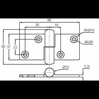 CERNIERA SFILABILE INOX DESTRA