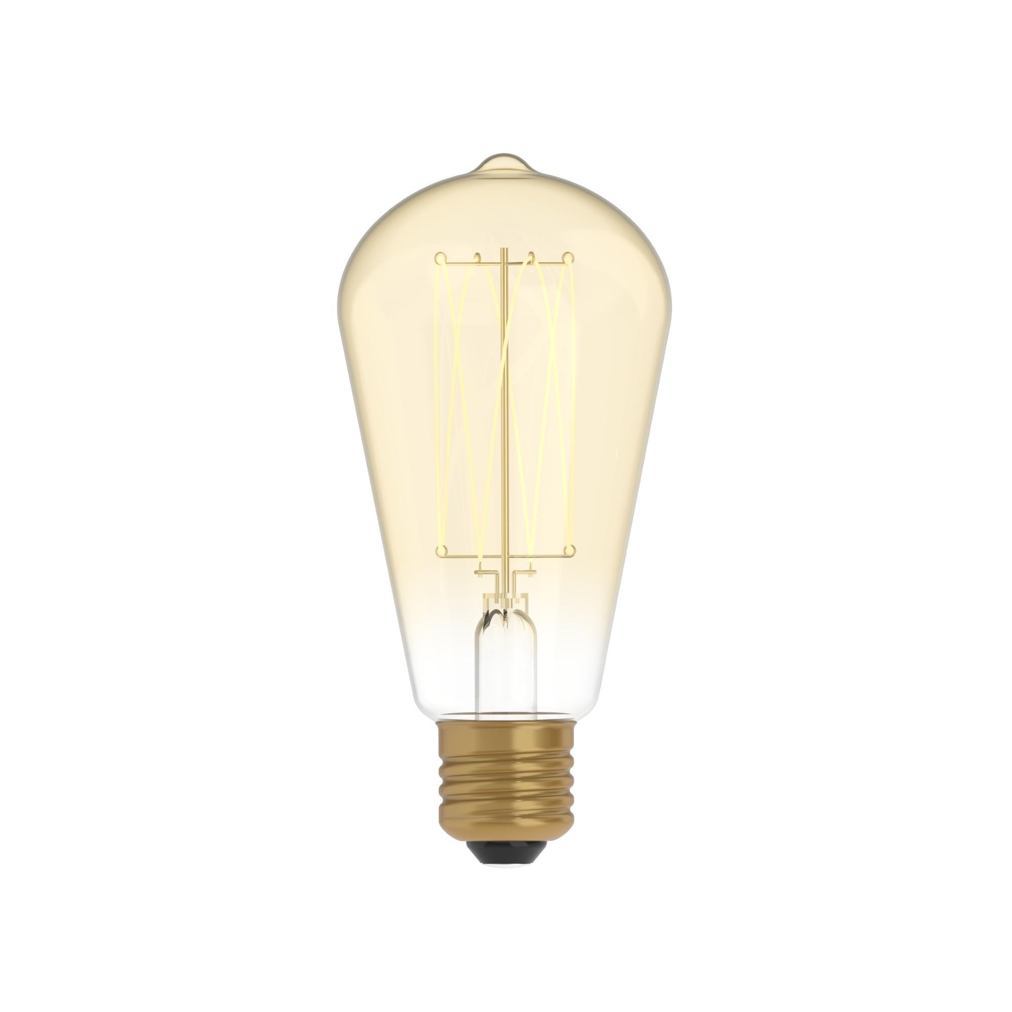 Lampadina led vintage con finitura oro