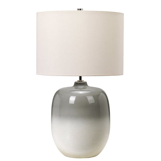 Lampada Scrivania Chalk Farm Porcellana Grigio Chiaro Gesso Bianco 1 Luce E27