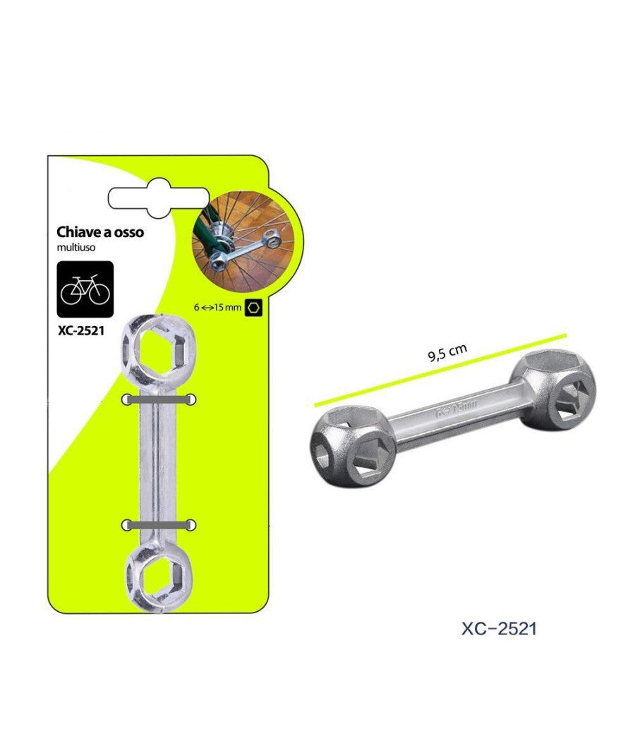 Chiave A Osso Con Fori Esagonali Multiuso Strumento Riparazione Per Bici Xc-2521         