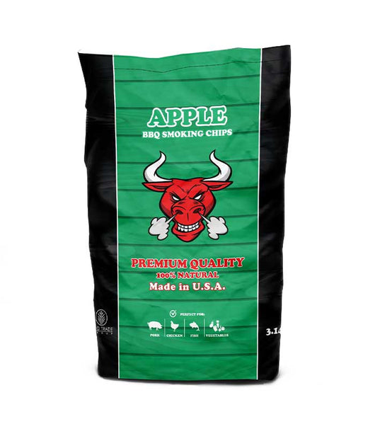 CHIPS APPLE per Affumicatori e Barbecue, Legno di Melo Ideale per Carne di Maiale, Pollo, Pesce - 3,14 litri - TORO