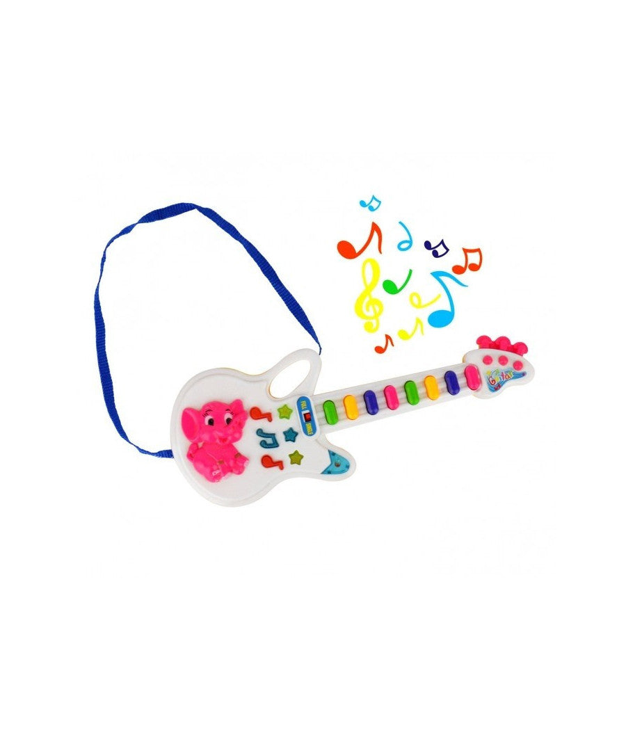 Chitarra Giocattolo Baby Pop Con Luci Melodie Preimpostate E Tracolla         