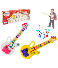 Chitarra Giocattolo Baby Pop Con Luci Melodie Preimpostate E Tracolla         