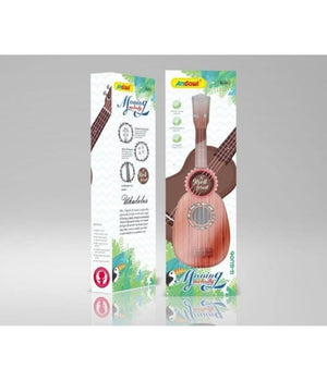 Chitarra Ukulele Gioco Musicale Con 4 Corde In Plastica 53 Cm Per Bambini Q-gu06         