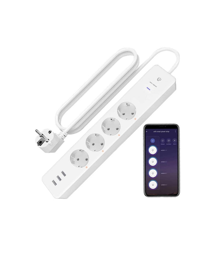 Ciabatta Multipresa Smart Intelligente Wifi Con 4 Prese Ac 3 Porte Usb M3su411-eu         