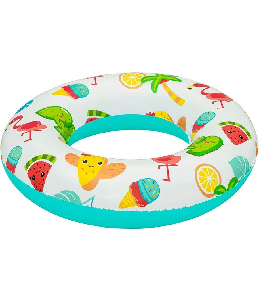 Ciambella Salvagente Gonfiabile A Fantasia 61 Cm Per Bambini Modelli Ass. 36014         