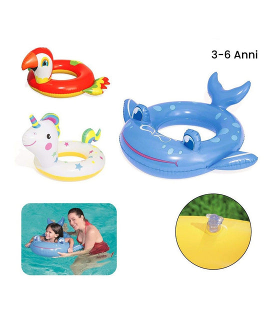 Ciambella Salvagente Gonfiabile Bambini Forma Di Animali Per Mare Piscina 36128         