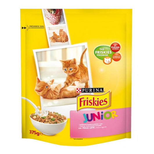 Purina friskies junior con pollo latte e verdure multipack da 6 confezioni da 375 grammi ciascuna